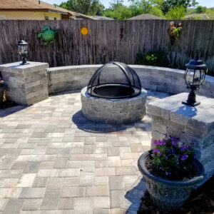 We make paver fire pits in South Tampa & Winter Haven, FL