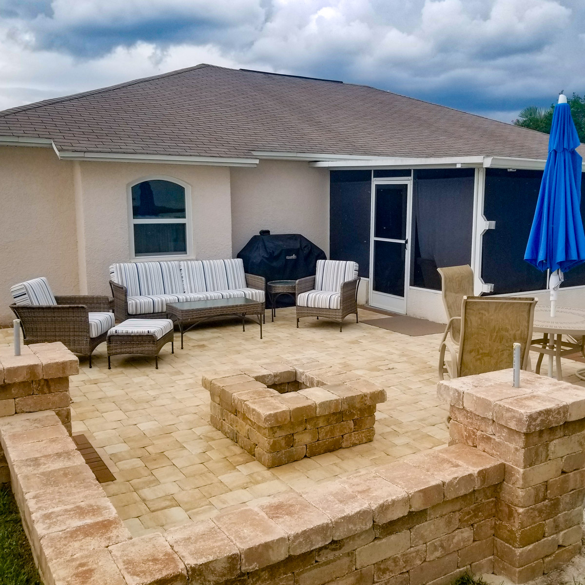 Custom Firepit installations in Land O Lakes and North Tampa, FL