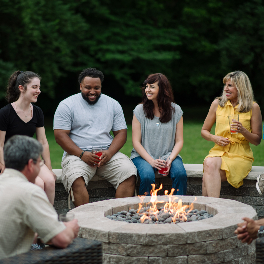 Building custom paver firepits and patios in Wesley Chapel, FL